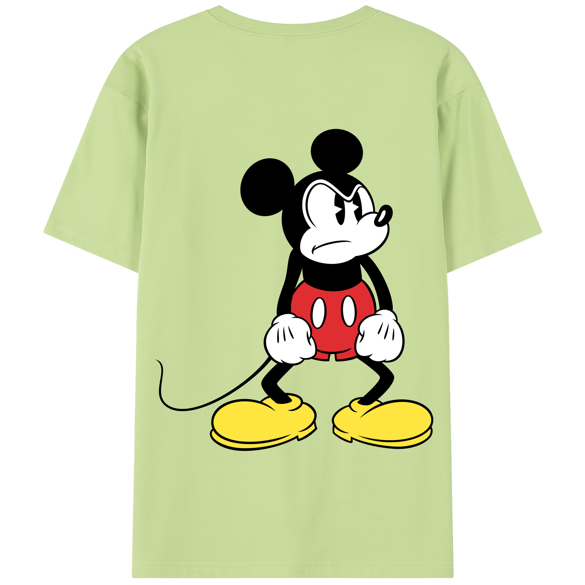 （画像用） ミッキーマウス Mickey Mouse 綿100％半袖Tシャツ（背面プリント）